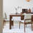 Solid wood dining table with solid weight-763530893
