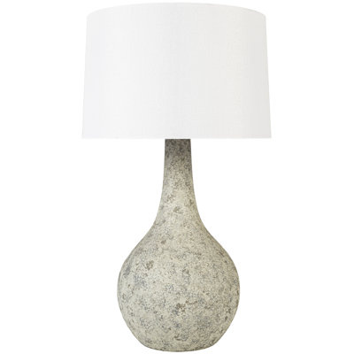 Outdoor Vintage 27.5" Textured Shade Grey Lamp