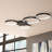 Capella 43" Integrated LED Ceiling Lighting Modern Multi-Ring Semi Flush-54690684