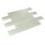 Ivory Beige 2X6 Glossy Texture Glass Cream Brick Subway Wall Tile