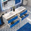 Kiskimere Coiffeuse bleue et blanche