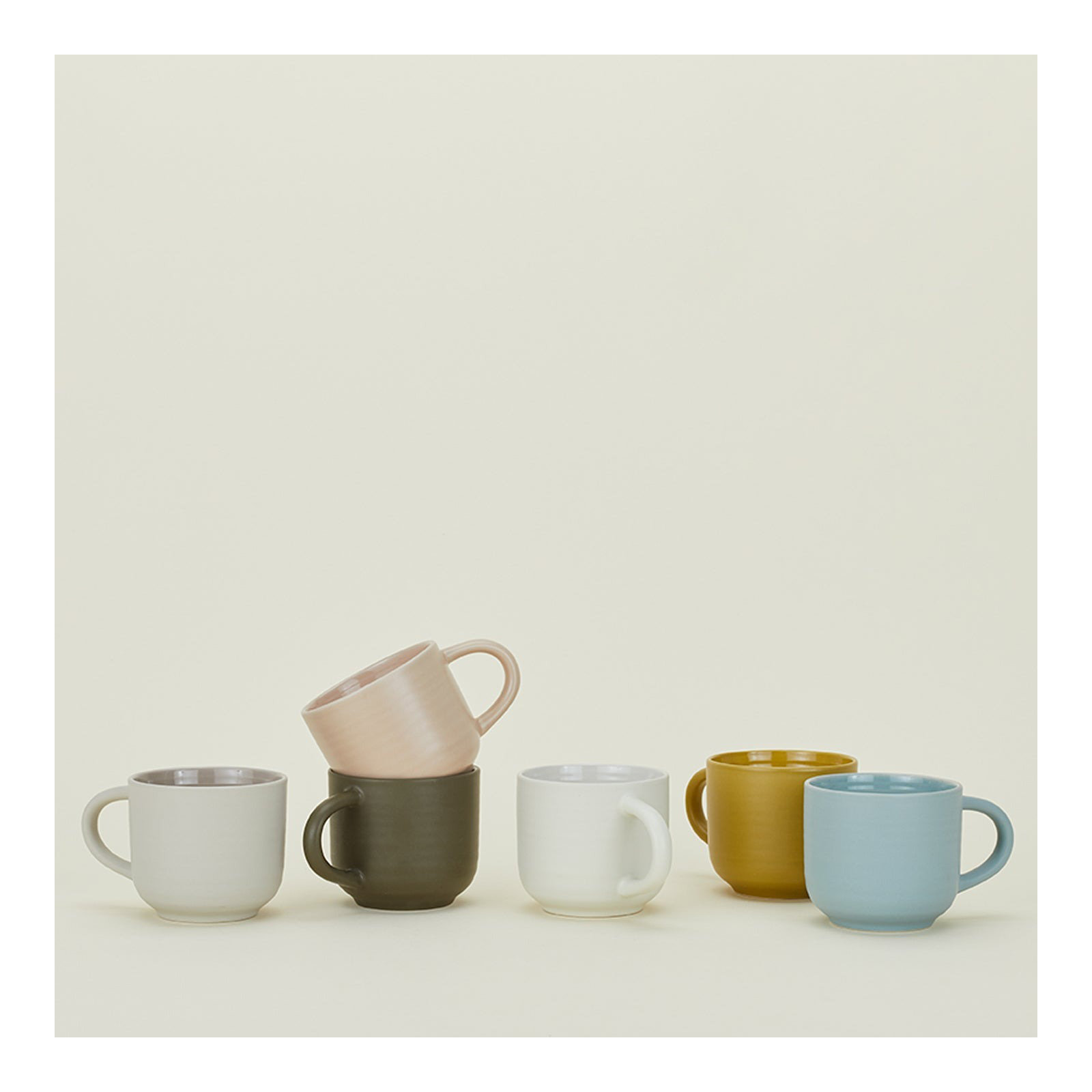 Hirma Stoneware Coffee Mug, Bone