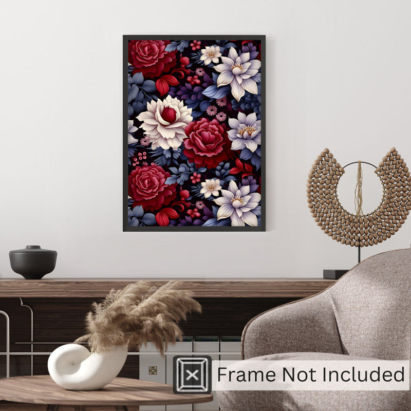 «Floral Dreaming of Luxe Flowers IV», reproduction d'art classique sans cadre