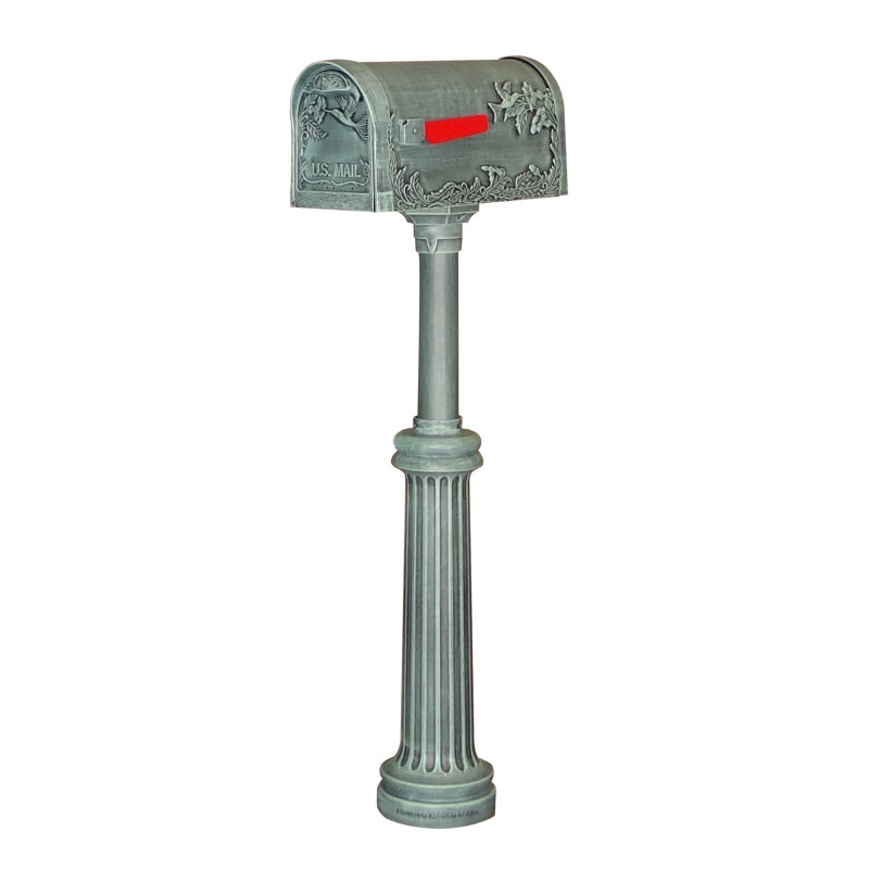 Boîte aux lettres colibri 9 po x 68 po, Vert verde