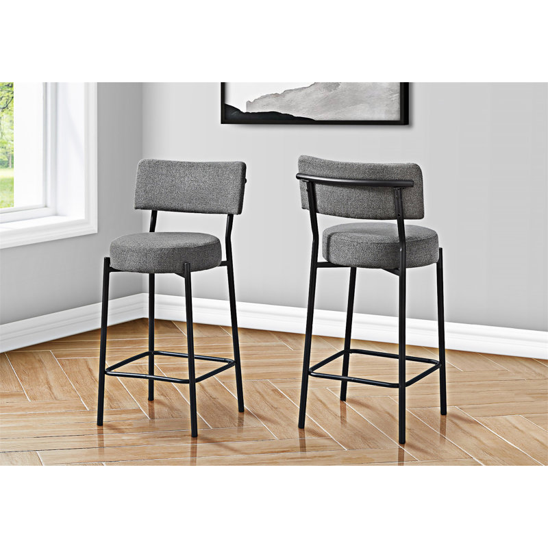 Ensemble de 2 chaises de comptoir, Noir
