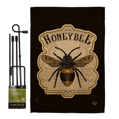 Double Sided 18.5'' H x 13'' W Polyester Flag Set