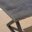 Banc de salle à manger d'extérieur en aluminium avec structure en acier, gris / noir