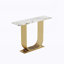 Console moderne en bois imitation marbre