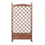 Lit de jardin surélevé avec treillis, ensemble de 2 jardinières en bois et support à plantes avec supports d'escalade