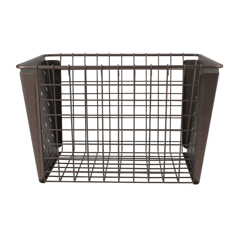 Panier en métal Juliana, Bronze