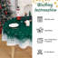 Snowflake Christmas Tablecloth 60x60 Inch - Waterproof Washable Holiday Table Cover for Indoor Outdoor Xmas Dining Kitchen Party-1765712811