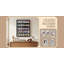  Présentoir à couteaux de poche 2 couches Holder Porte-couteaux en bois avec couvercle en verre et étui à couteaux pour collections