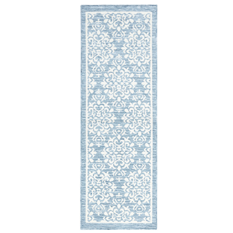 TOWN & COUNTRY EVERYDAY Walker Everwash Non-Slip Backing Kitchen Mat, Runner 2' x 6', Light Blue