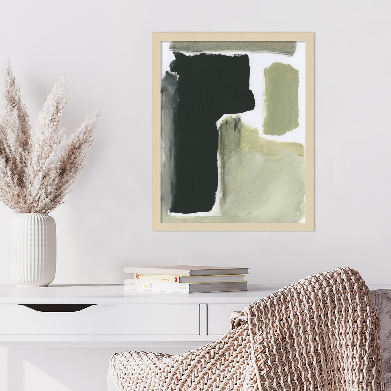 Cleve "Total" Print by Dan Hobday, 21" H x 17" W, Brown