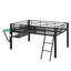 Lit mezzanine avec bureau Gaming, DEL