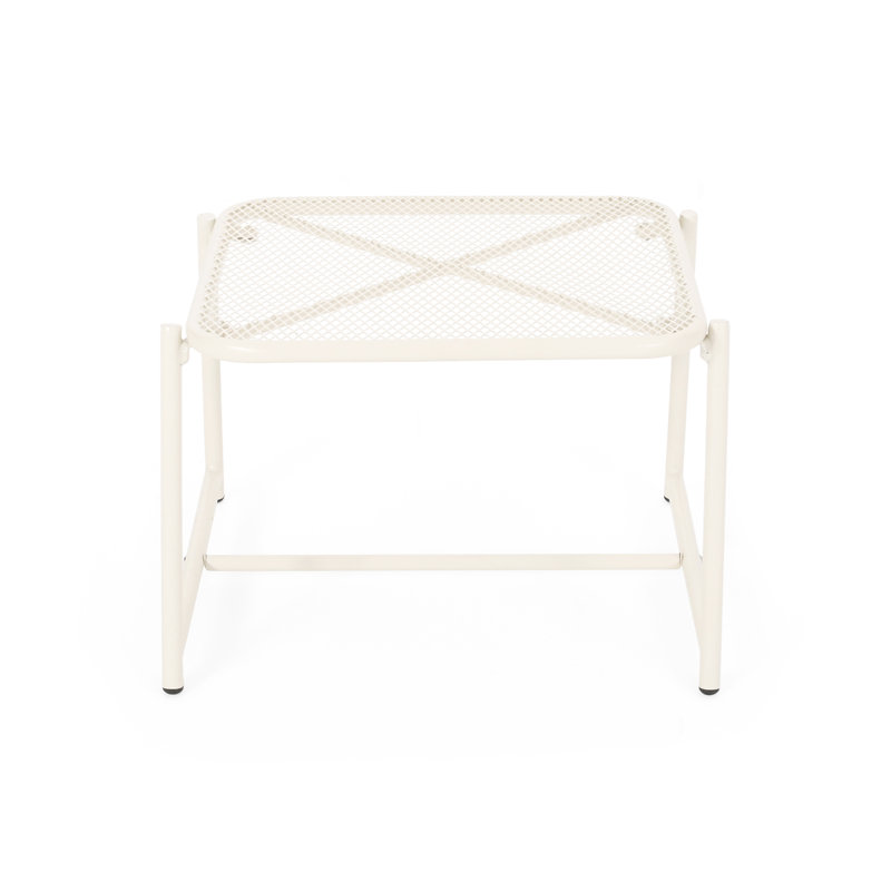 Table d'appoint H 13 po, Blanc mat