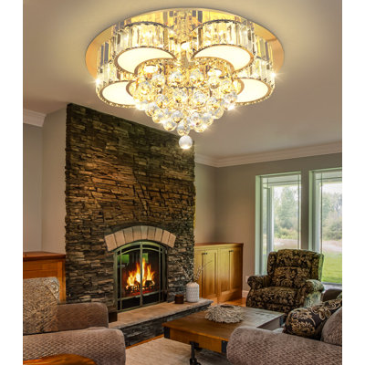 Glam Dimmable Crystal Chandelier