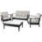 Siratro 4 - Person Patio Conversation Set with Cushions-702878087-702878081