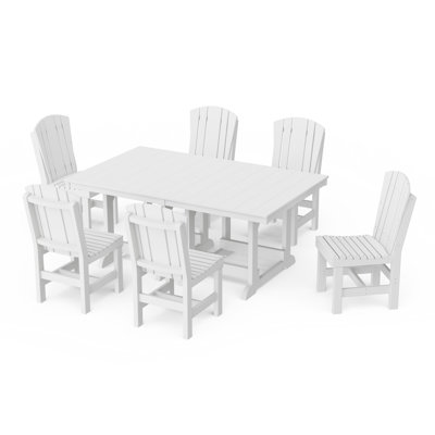 Heritage 7-Piece Side Chair Rectangular Dining Set