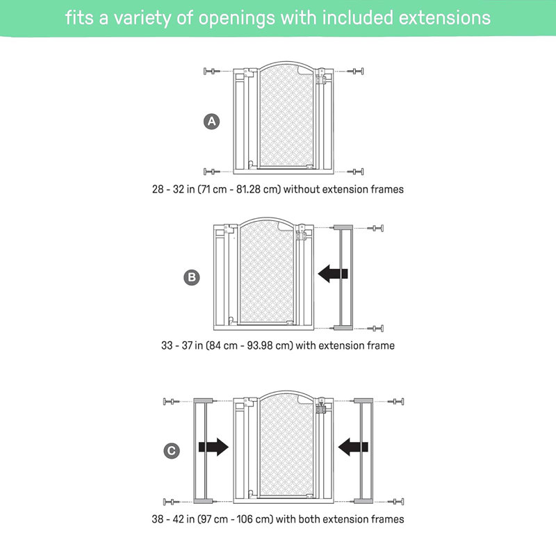 Ethelrine Metal Free Standing Pet Gate With Door