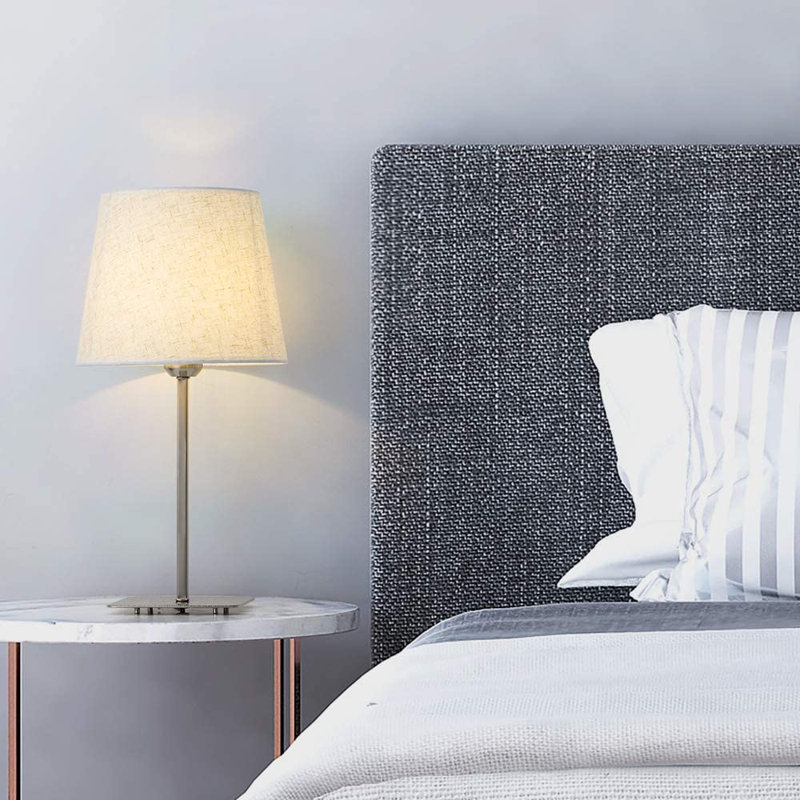 Ensemble de lampe de table 18,8 po, Argent