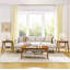 Table d'appoint Mid-Century avec tablette tissée-2013656115