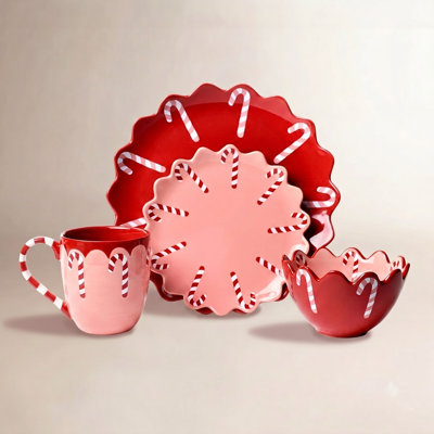 Candy Cane 4 Piece Place Setting