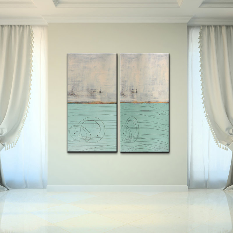 « abstract », ensemble de 2 impressions sur toiles surdimensionnées