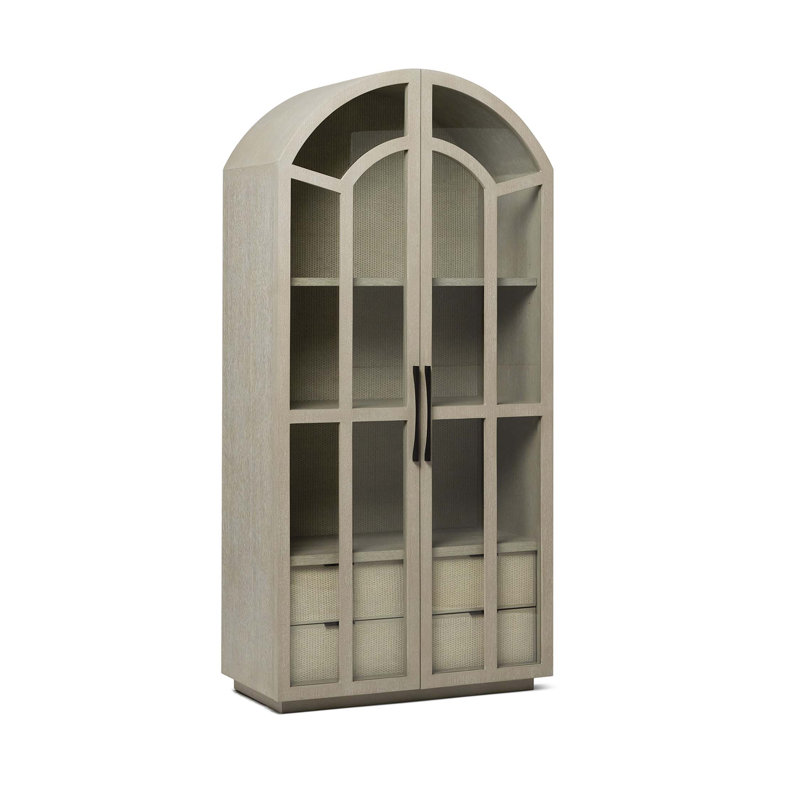 Claudine China Cabinet, Cliffside/Classic Bronze
