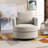 Yelina Polyester Slipcovered Swivel Barrel Chair-1755717746