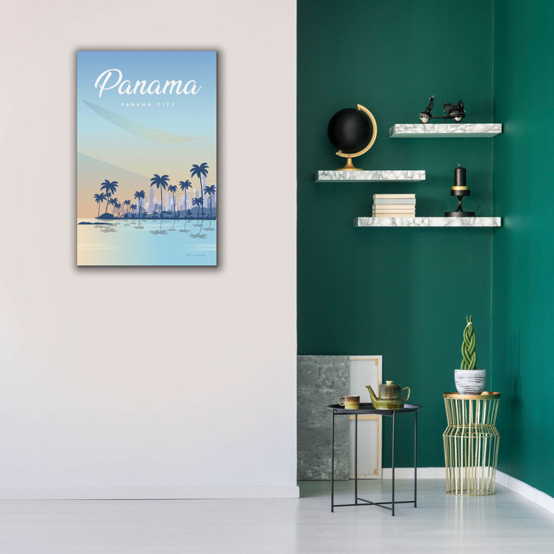 Toile épique «Panama» par Omar Escalante, 26 po x 40 po