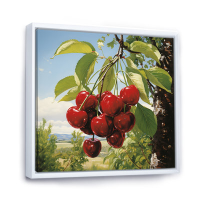 Red Cherry Tree Explosion 4 - Cherry Wall Art