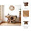 Console élégante Loon Peak®, version en bois naturel, rangement spacieux, beige, idéal pour le salon - Transformez votre espace