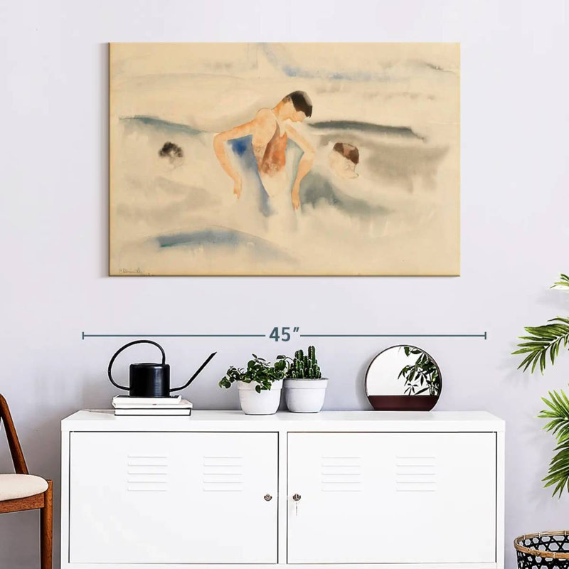Three Figures In Water
