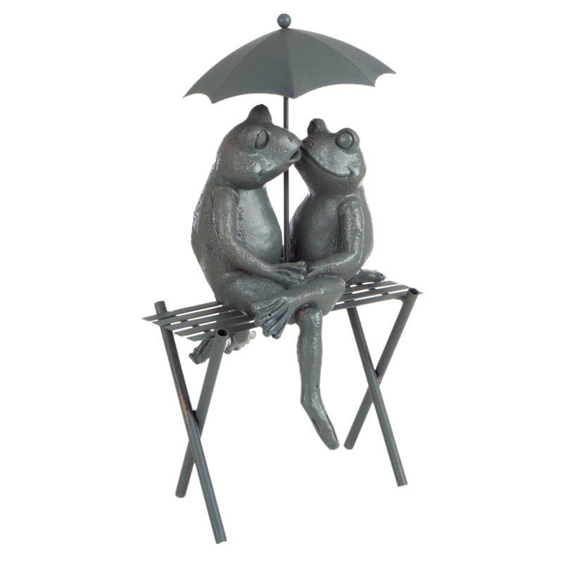 Hitton Romantic Resin Frog Figurine