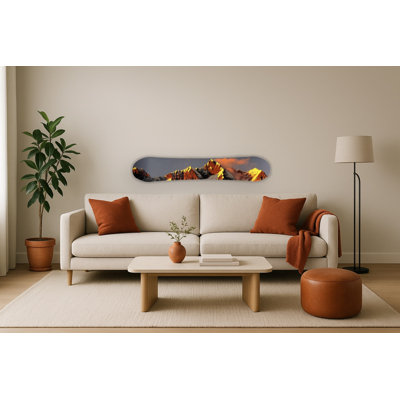 Montagnes Snowboard Decko-Board - art mural 11 po x 59 po