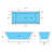 67'' x 27.5'' Freestanding Soaking Acrylic Bathtub