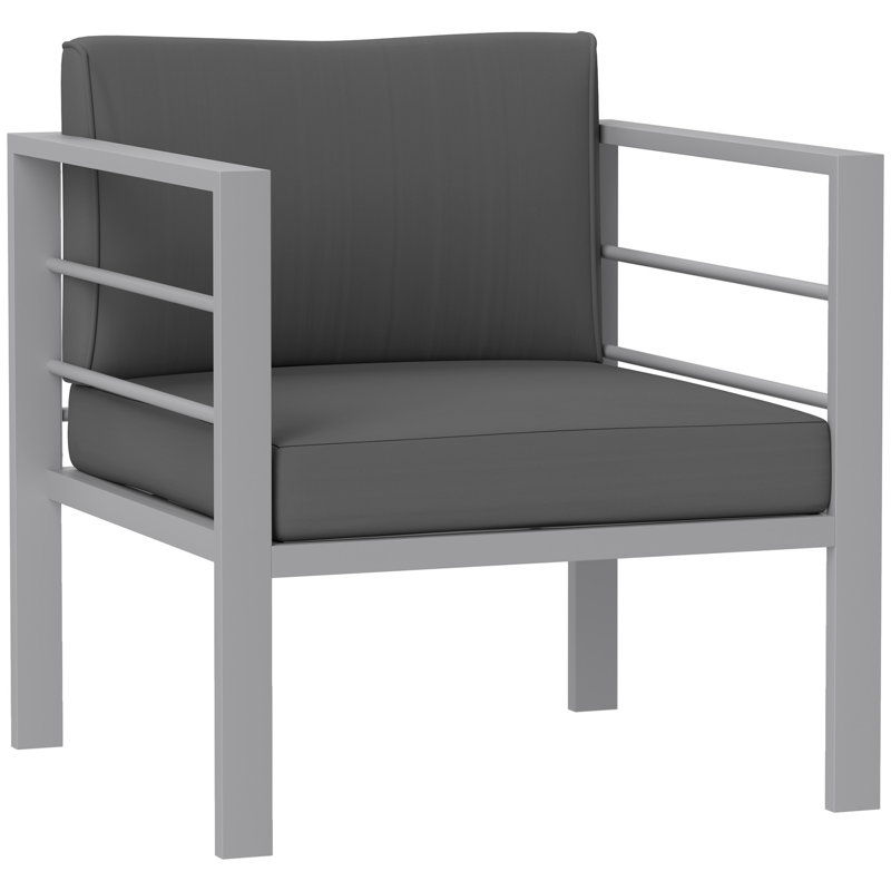 68cm Wide L-Shaped Patio Sofa with Cushions