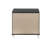 Mcwhirter 2-Drawer Rectangular Nightstand in Metallic Gray
