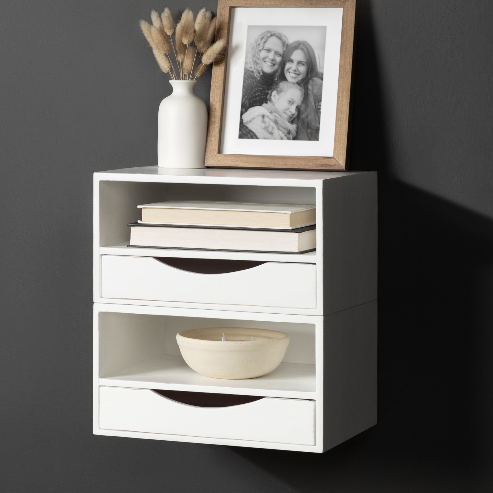 Adeana 13" Floating Shelf, White