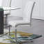 Chaise de salle à manger confortable en tissu avec des pieds en métal élégants pour une expérience de repas gracieuse-854333733