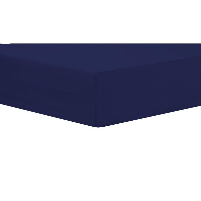 Plain Weave / Muslin Fitted Sheet, Single (3'), Navy
