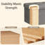 Banc de rangement avec repose-pieds 30 po