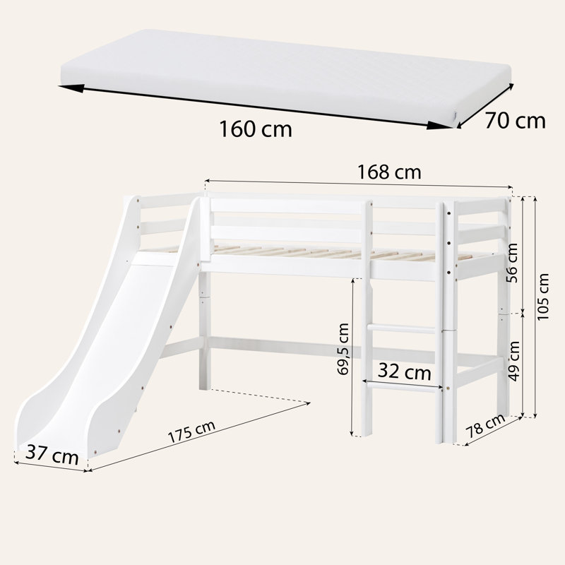 Eco Dream Mid Sleepers, European Toddler (70 x 160cm)