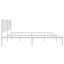 Metal Bed Frame with Headboard White-275720543