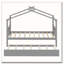 Lit en bois avec lit gigogne simple-121788099