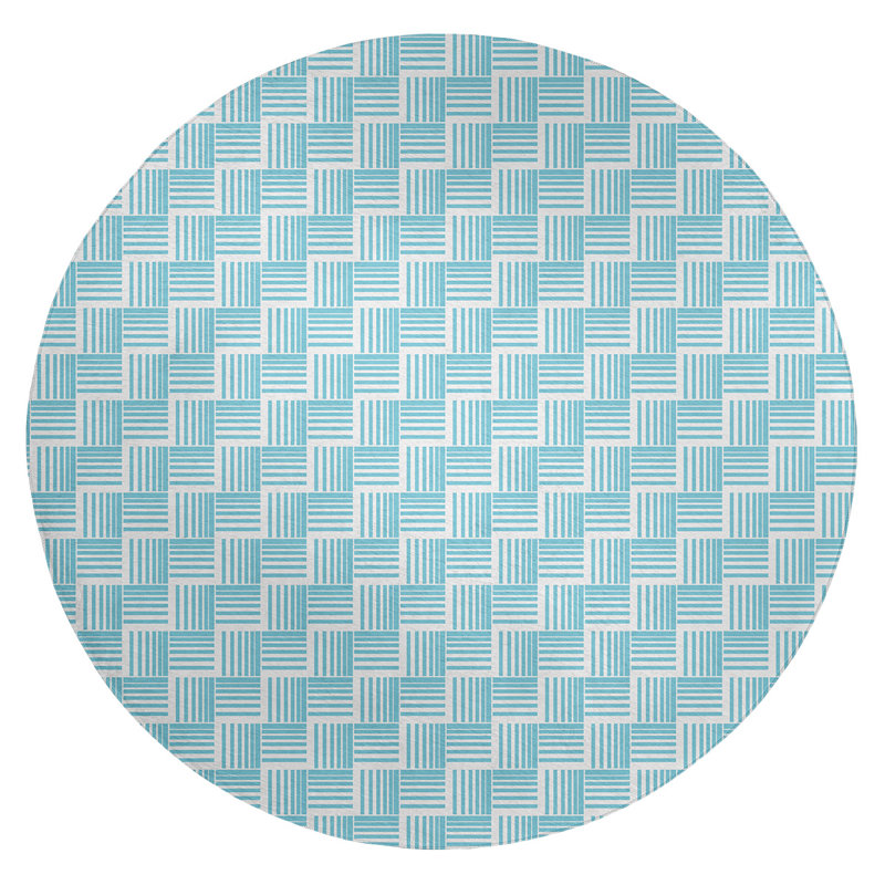 Chenille Indoor Rug, Round 5'
