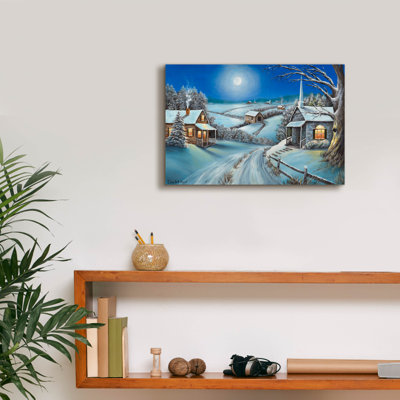  'First Snow' by Campbell Frost Canvas Wall Art, 18" x 12"