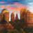 Cathedral Rock Arizona Brown Office Framed Canvas Decor
