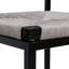 Ensemble de 2 tabourets de bar gris tissés à la main avec tabouret à hauteur de comptoir et tabouret de bar en papier tissé pour la cuisine, la maison et le bureau (gris)-1506936391